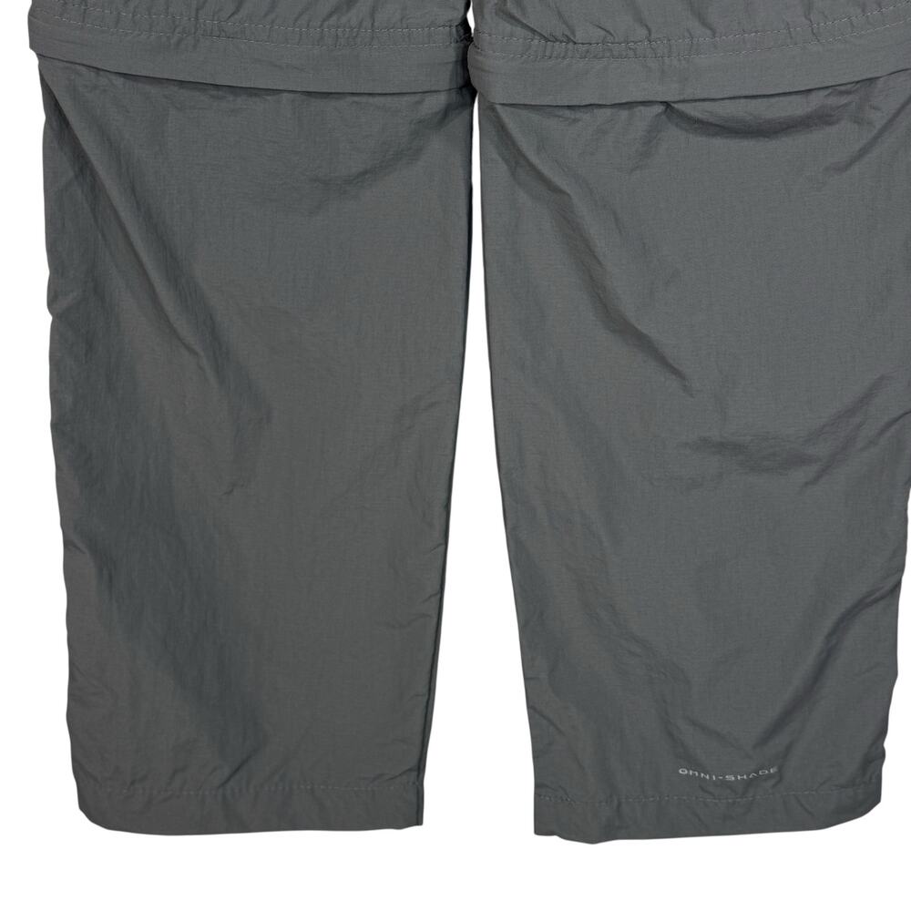 Columbia Youth Boys Small (8) Convertible Pants Omni-Shield Pocket Zip-Fly Gray - Picture 7 of 13